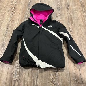 Girls The North Face 3-in-1 winter coat jacket. Size 10-12.